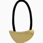Shoucka Modern Crescent Gold Hair Tie | Minimalist & Artistic Hair Accessory