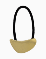 Shoucka Modern Crescent Gold Hair Tie | Minimalist & Artistic Hair Accessory
