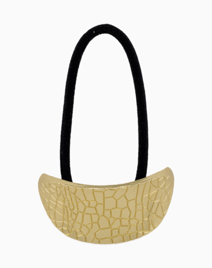 Shoucka Gold Stone Texture Cuff Hair Tie | Unique Women's Accessory