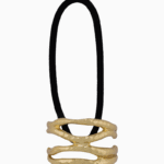 Shoucka Double Hammered Cuff Gold Hair Tie | Artistic Boho Accessory