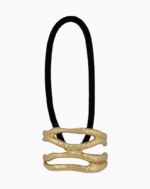 Shoucka Double Hammered Cuff Gold Hair Tie | Artistic Boho Accessory