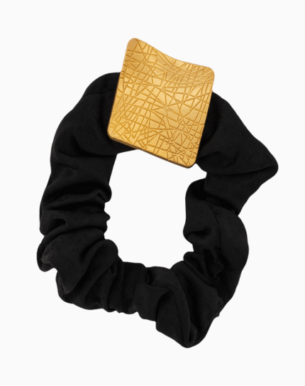 Shoucka Golden Weave Scrunchie | Modern & Minimalist Hair Accessory