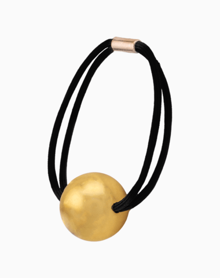 `Shooka Minimalist Hair Tie with Large Matte Gold Sphere