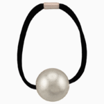 `Shooka Minimalist Hair Tie with Large Matte Silver Sphere