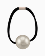 `Shooka Minimalist Hair Tie with Large Matte Silver Sphere