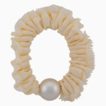 `Shooka Cream Lace & Pearl Scrunchie