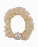 `Shooka Cream Lace & Pearl Scrunchie