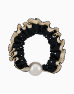 `Shooka Black Polka Dot Scrunchie