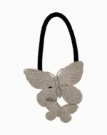 Shoucka Silver Double Butterfly Hair Tie | Modern Hair Jewelry