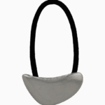 Shoucka Modern Crescent Silver Hair Tie | Minimalist & Chic Hair Accessory