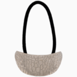 Shoucka Silver Stone Texture Cuff Hair Tie | Modern Chic Accessory