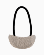 Shoucka Silver Stone Texture Cuff Hair Tie | Modern Chic Accessory