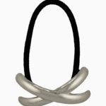 Shoucka Silver Crossed Cuff Hair Tie | Modern Minimalist Accessory