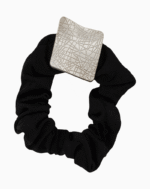 Shoucka Silver Weave Scrunchie | Modern & Futurist Hair Accessory