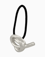 Shoucka Silver Knot Hair Tie | Artistic & Modern Hair Accessory