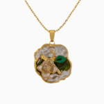 Shoucka Pearlescent Blossom Necklace for Women | Gold Plated