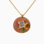 Shoucka Spring Blossom Pink Necklace for Women | Gold Plated