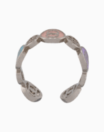 shoucka Pastel Enamel & Pavé Station Ring | Silver-Tone Adjustable