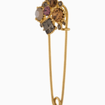 Shoucka Vintage Multi-Color Crystal Cluster Brooch Pin