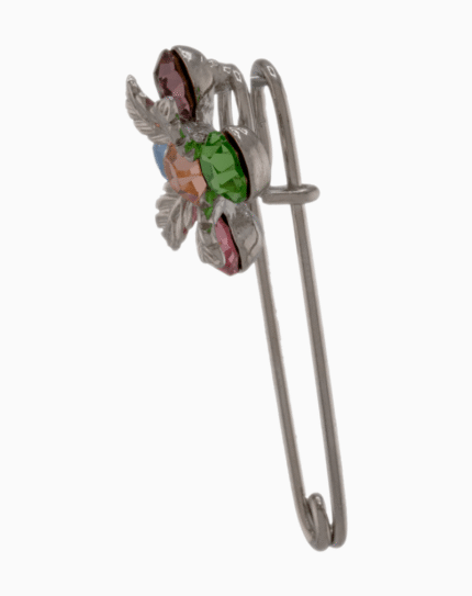 shoucka Colorful Crystal Flower Brooch Pin | Women's Whimsical Accessory
