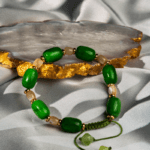 Men’s Serpentine (New Jade) and Shell Bracelet