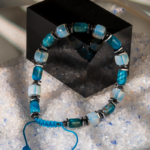 Unisex Apatite & Hematite Stone Bracelet