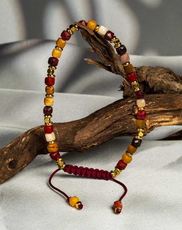 Dainty Mookaite Jasper Bracelet for Women