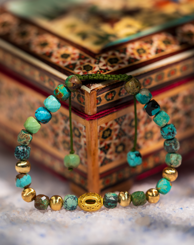 Women’s Chrysocolla Stone Bracelet