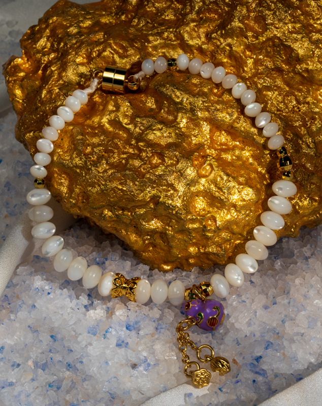 دستبند زنانه صدفی شوکا کد BRWGOCXX02000039