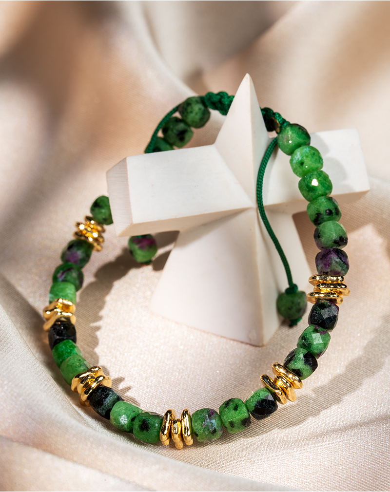 Women’s Ruby in Zoisite Stone Bracelet Women’s Ruby in Zoisite Stone Bracelet