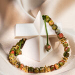 Women’s Unakite Stone Bracelet
