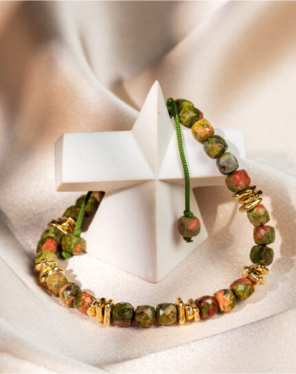 Women’s Unakite Stone Bracelet