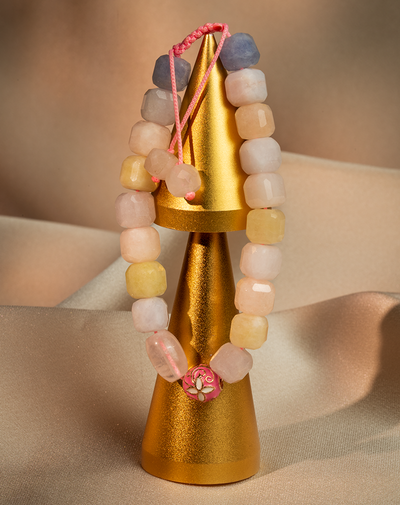 53 Pastel Morganite Stone Bracelet for Women