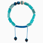 Women’s Amazonite Stone Bracelet with Enamel Bead