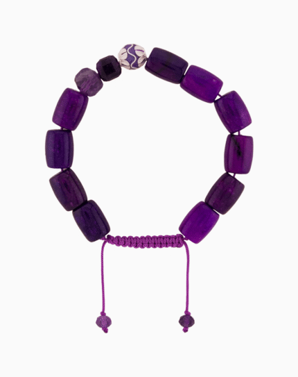 Women’s Purple Jade & Amethyst Stone Bracelet