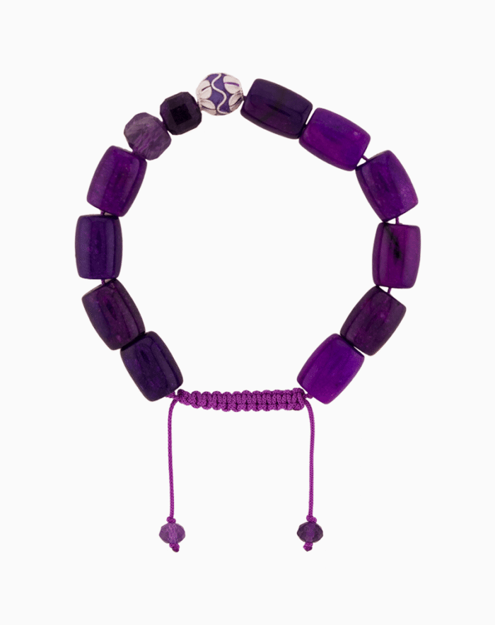 Women’s Purple Jade & Amethyst Stone Bracelet