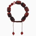 Men’s Red Tiger’s Eye & Agate Stone Bracelet