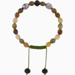 Men’s Green Agate & Hematite Beaded Bracelet