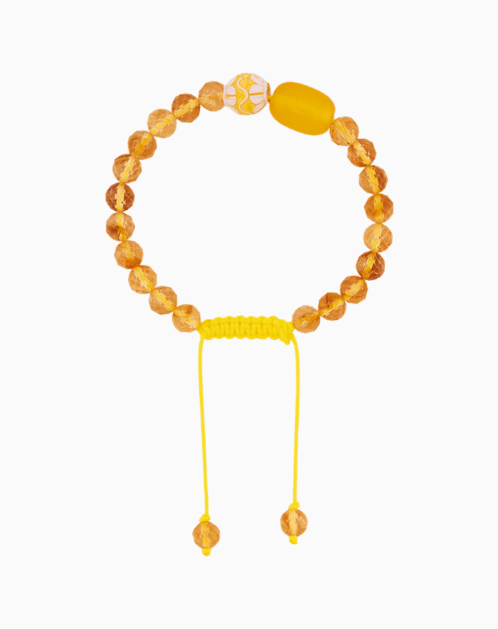 Shoucka Women's Citrine & Agate Bracelet | "Sunbeam" Yellow Handmade Jewelry