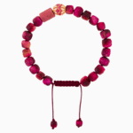 Shoucka Women's Pink Tiger's Eye & Rhodonite Bracelet | "Passion" Series