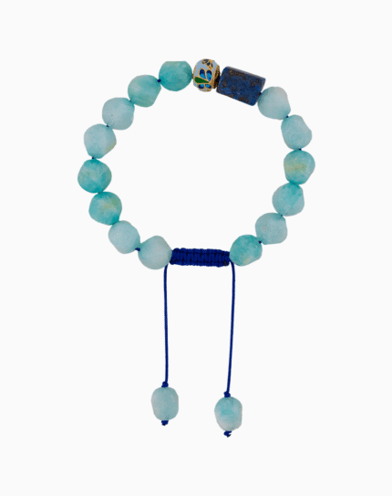 Shoucka Women's Amazonite & Lapis Lazuli Bracelet | "Ocean Calm" Series