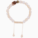 Shoucka Women's Mother of Pearl & Agate Bracelet | "Earth's Calm" Design