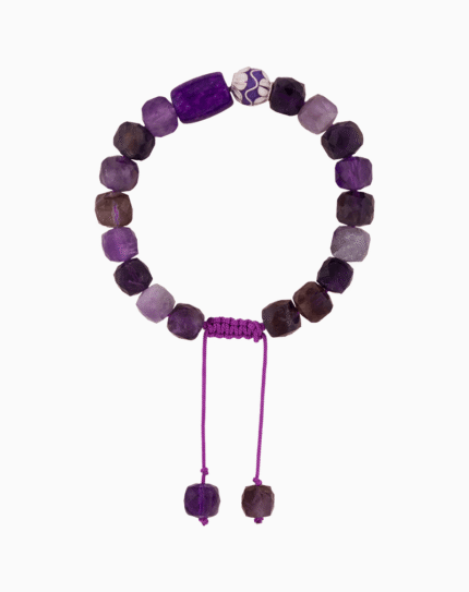 Shoucka Women's Amethyst & Jade Bracelet | "Purple Dream" Design