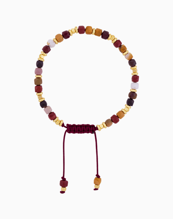 Dainty Mookaite Jasper Bracelet for Women