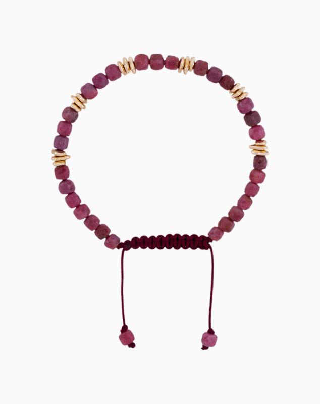 Women’s Pink Tourmaline Stone Bracelet