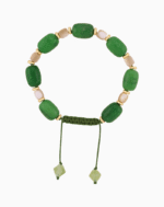 Men’s Serpentine (New Jade) and Shell Bracelet