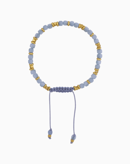 Dainty Blue Chalcedony Bracelet for Women