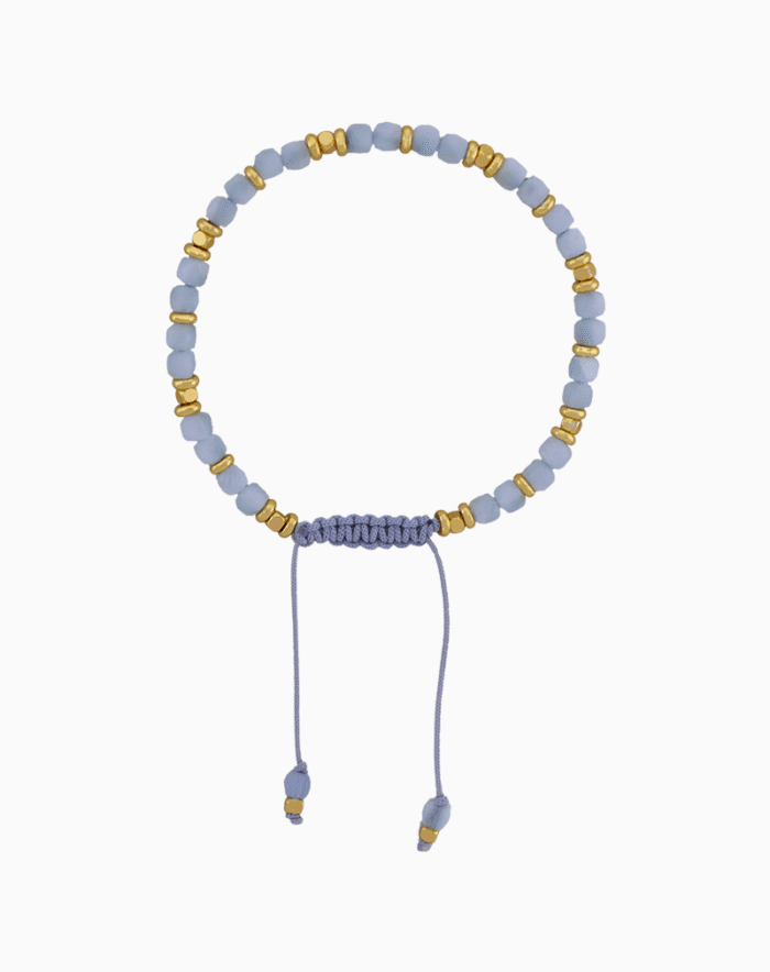 Dainty Blue Chalcedony Bracelet for Women