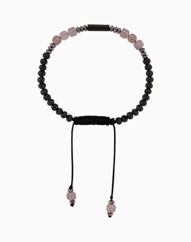 Shooka Women's Faceted Onyx & Synthetic Bead Bracelet