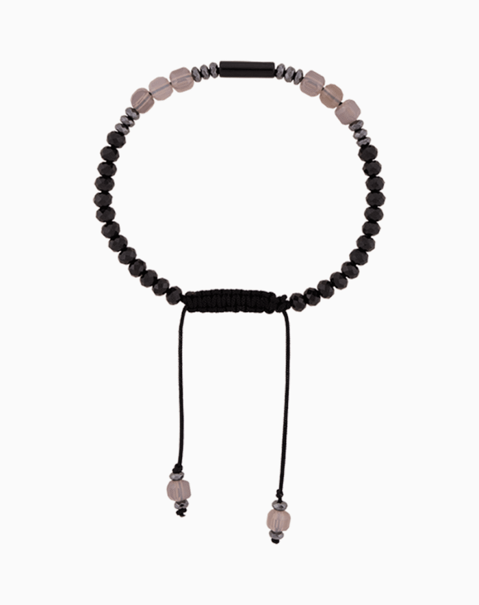 Shooka Women's Faceted Onyx & Synthetic Bead Bracelet